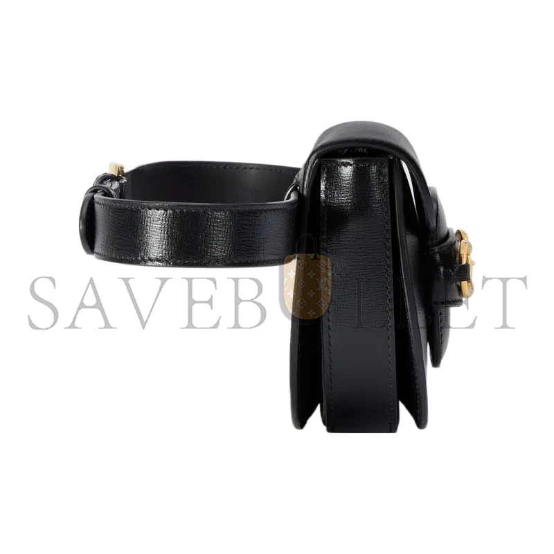 GUCCI HORSEBIT 1955 HALF CIRCLE WAIST BAG 760198 (16*13*6.5cm)